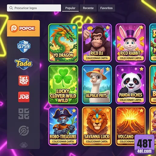 48t - app exclusivo - Interface do App